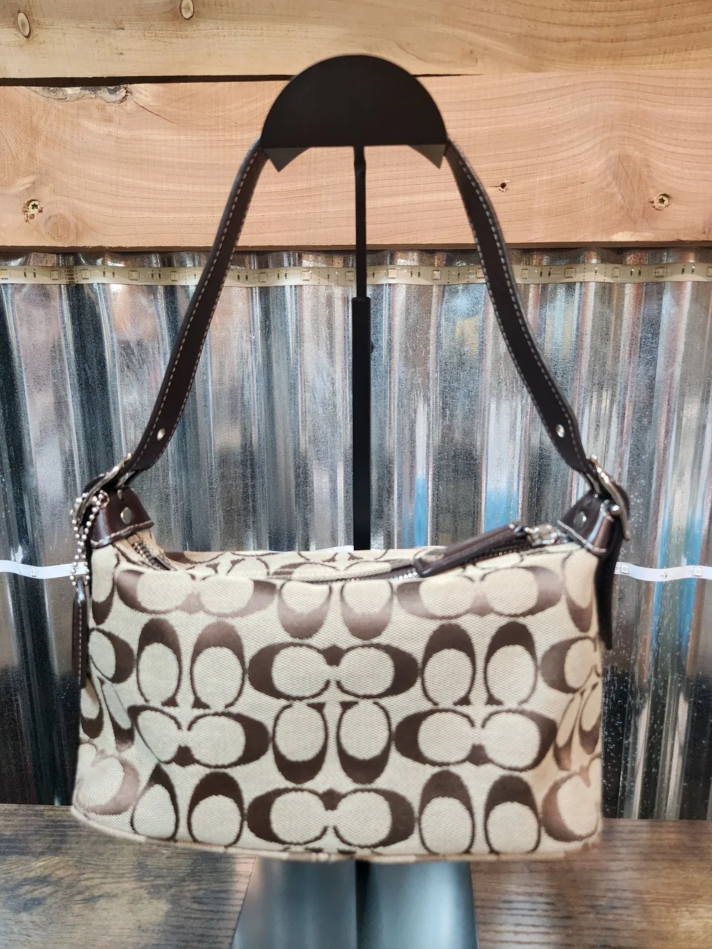 Coach Signatire C Monogram Demi Shoulder Bag